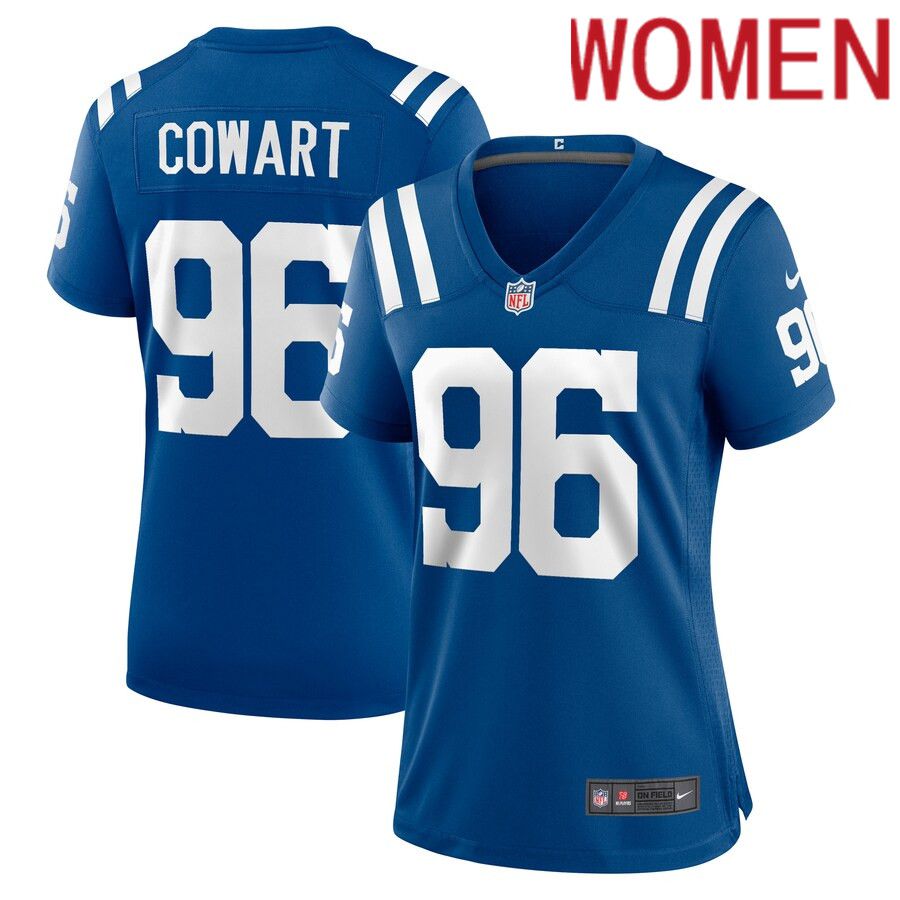 Women Indianapolis Colts #96 Byron Cowart Nike Royal Game Player NFL Jersey